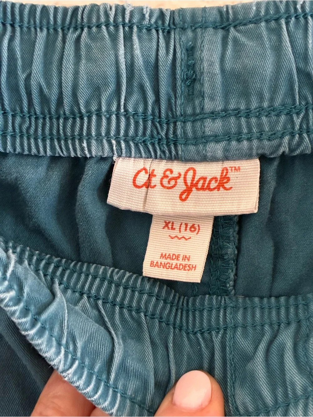 Cat & Jack | Target green cotton drawstring waist casual shorts